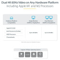 "D StarTech UNIVERSAL DOCK USB-C + USB 3.0"