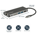 "D StarTech USB C ADAPTER - HDMI - SD - PD"