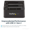 "D StarTech USB 3.1 GEN 2 DUAL-BAY DOCK"