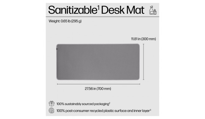 "HP 200 Sanitizable Desk Mat (P)"
