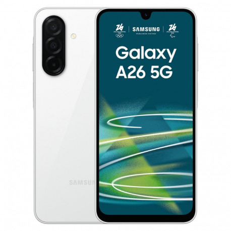 """Samsung Galaxy A26 5G A266 Dual Sim 8GB RAM 256GB - White"""