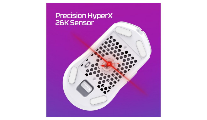 "HyperX Pulsefire Haste 2 Wireless Gaming Maus white"