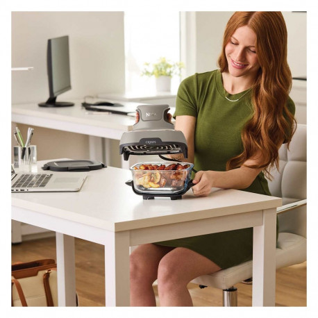 Ninja FN101EUST CRISPi 4-in-1 kaasaskantav klaasist kuumaõhufritüür Stone