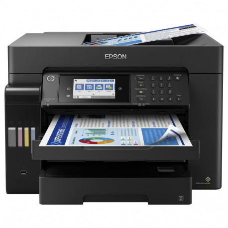 "T EPSON EcoTank ET-16655 MFP colour inkjet ITS A3 25ppm Print 550sheets USB LAN Wi-Fi Black"