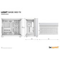 "Midi be quiet! LIGHT BASE 900 FX White"