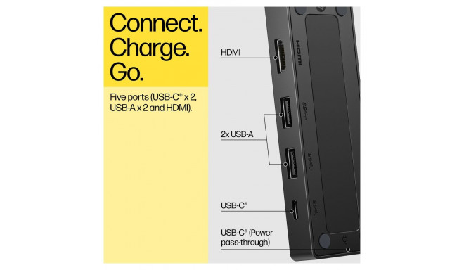 "D HP USB C Travel Hub Dockingstation G3"