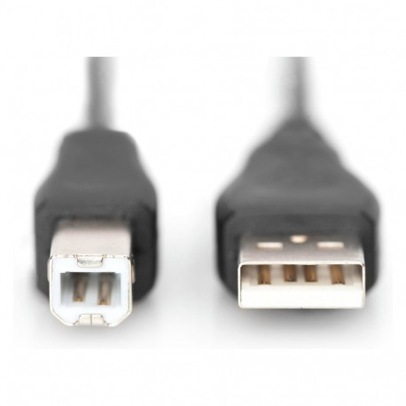 "DIGITUS USB 2.0 Anschlusskabel Typ A -B St/St 1,8m schwarz"