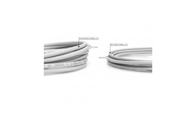 Digitus CAT 6 U/UTP õhuke ühenduskaabel, 2m, hall