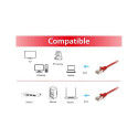 "Equip Patchkabel Cat6 S/FTP 2xRJ45 50.00m rot LSZH Polybeutel"