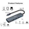 "Equip Dock USB-C->HDMI.3xUSB3.0.100WPD 25cm gr"