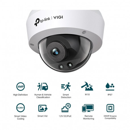 "TP-Link Omada IPCam VIGI C240I(2.8mm) 4MP Dome Network"