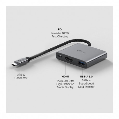 "TP-Link HUB UH6120C USB-C 3-Port Hub"