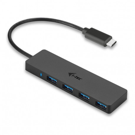 D i-tec USB-C õhuke 4-pordiline jaotur