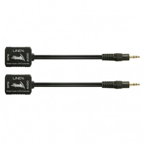 3.5mm Stereo Analogue Audio CAT5/6 Extender, 100m