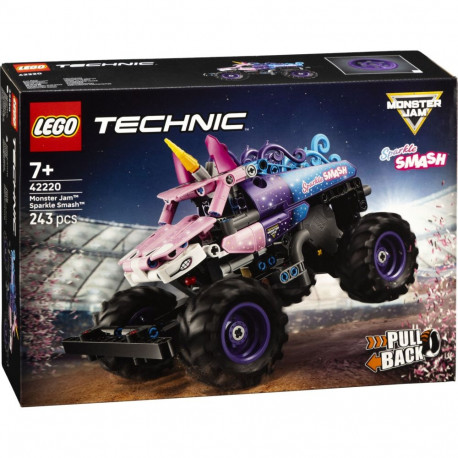 LEGO Technic 42220 Monster Jam Sparkle Smash z napędem typu pull-back