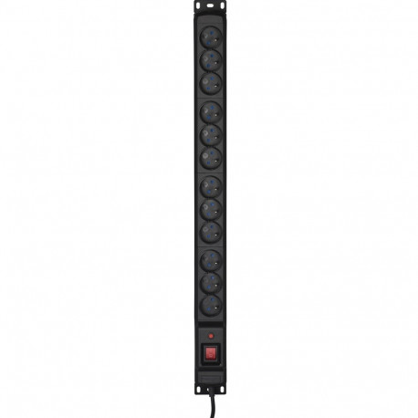 Activejet COMBO 12 socket power strip 3m black