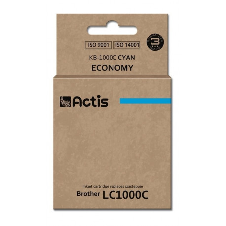 Actis KB-1000C tint (asendus Brother LC1000C/LC970C; standard; 36 ml; tsüaan)