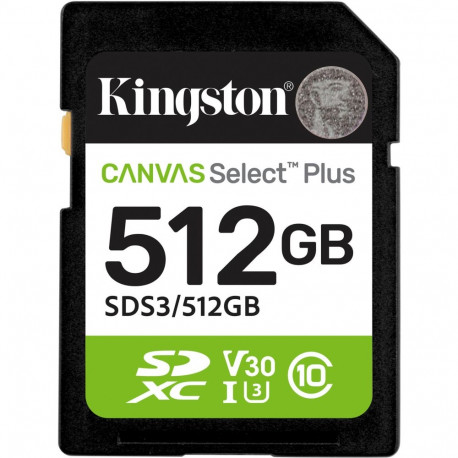 Canvas mälukaart Select Plus 512GB SDXC (UHS-I U3, Class 10, V30)