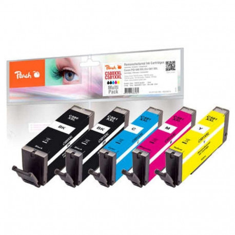 Tindi säästupakk PI100-396 ühilduv Canon PGI-580XXL, CLI-581XXL