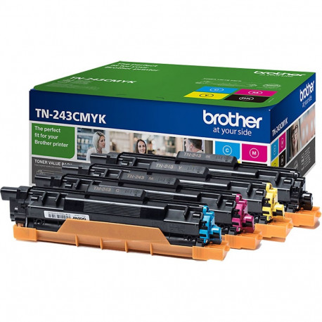 BROTHER TN-243 TONER VALUE PACK (CMYK), 1000 PAGES EACH