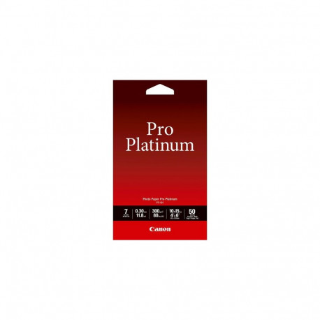 Canon PT-101 Pro Platinum Photo Paper 4x6” - 50 sheets