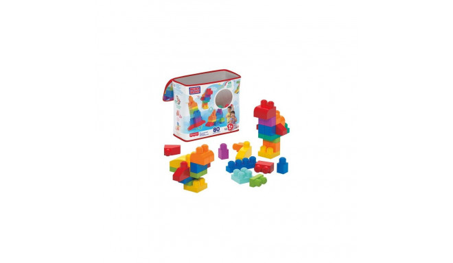MEGA BLOKS First Builders Big Building Bag Toy Blocks with Storage Bag (80 Pieces) for Toddler