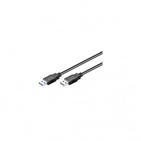 Goobay 0.5m USB 3.0 A/A USB cable USB 3.2 Gen 1 (3.1 Gen 1) USB A Black