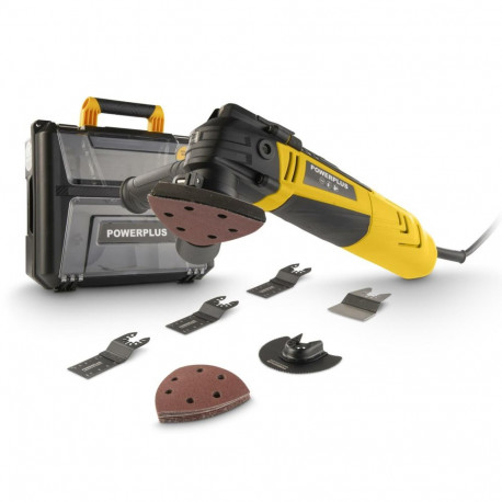 Powerplus Oscillating Multitool POWXBOX011, 300W, 20000 /min, 44000 /min, 6 speed settings, 2m power