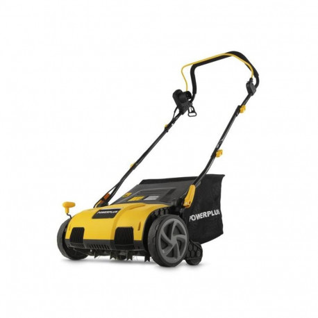 Electric lawn scarifier aerator 1600W 360mm 50L collection bag Yellow POWXG75160 Powerplus