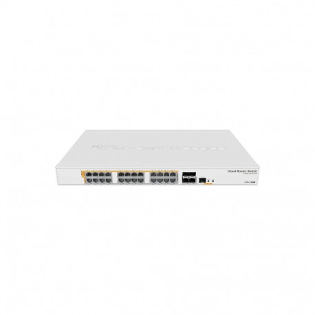 Switch|MIKROTIK|Type L3|Rack|24x10Base-T / 100Base-TX / 1000Base-T|4xSFP+|1xRJ45|CRS328-24P-4S+RM