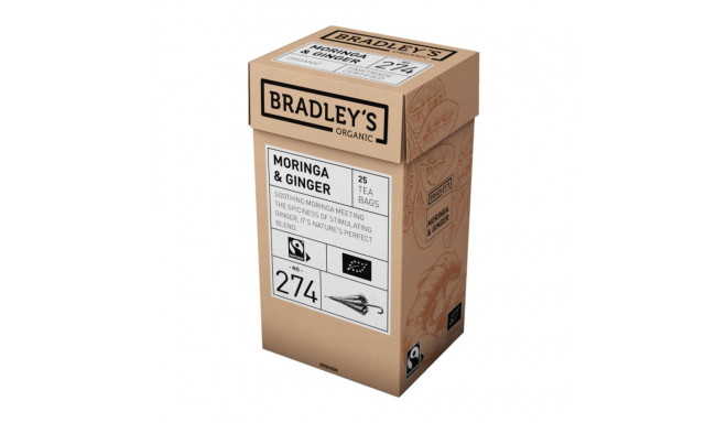 Herbal tea BRADLEYS no. 274 Moringa Ginger 25 pcs