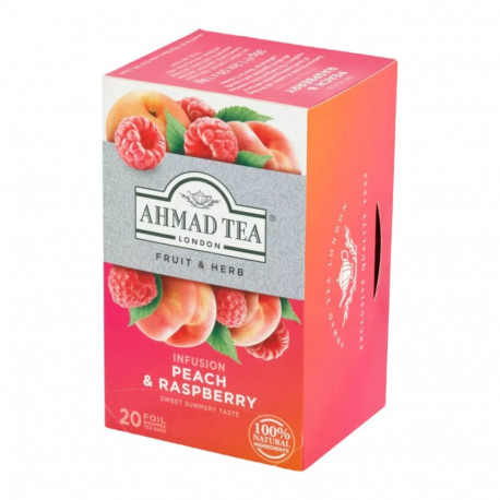 Herbal tea AHMAD peach and raspberry 20 pcs in an envelope
