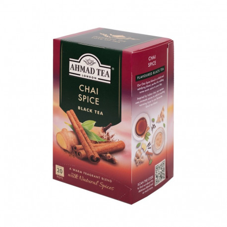 Must tee AHMAD Chai Spice 20tk ümbrikus