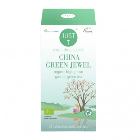 Roheline tee JUST T China Green Jewel Bio 20tk