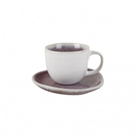 MUG WITH PLATE 100ML PURPL CHERRY VELVET