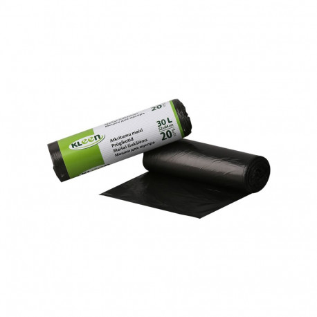 Prügikotid Multipack 30L, 20tk, 10mic, HDPE, 50x60cm, must 30