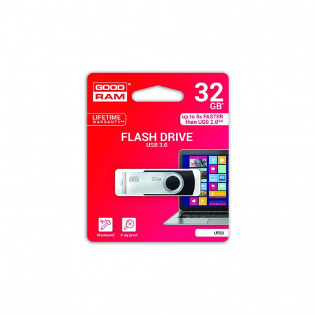 Goodram mälupulk 32GB USB 3.0 UTS3, must