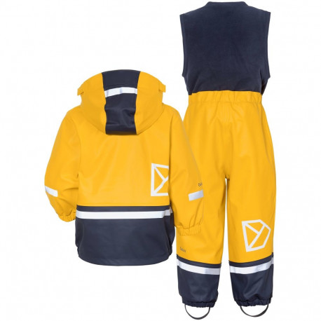 Vihmariiete komplekt Didriksons Boardman Kids Set kollane - 100