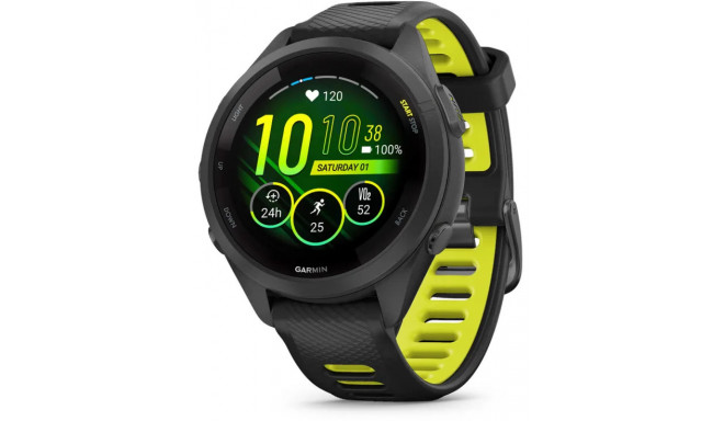 Garmin Forerunner 265S, must/kollane