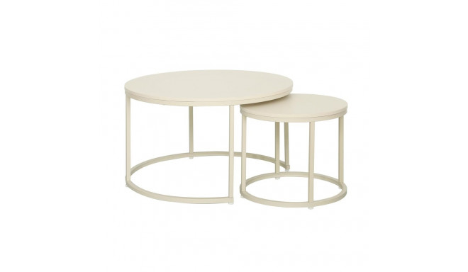 Coffee table HEDVIG 2pcs set, beige