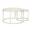 Coffee table HEDVIG 2pcs set, beige
