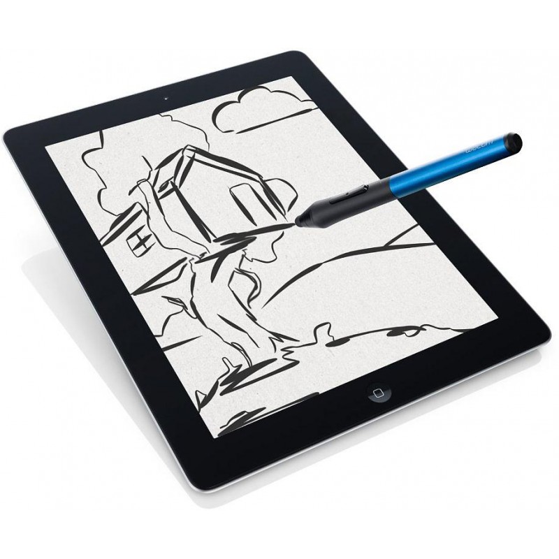 Планшет для рисования как поменять батарейку Wacom Intuos Creative Stylus, синий - Графические планшеты - Photopoint