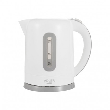 Adler | Kettle | AD 1234 | Standard | 2200 W | 1.7 L | Plastic | 360° rotational base | White