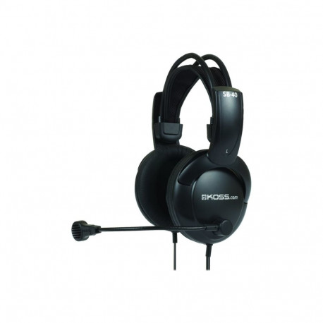 Koss SB40 juhtmega on-ear kõrvaklapid mikrofoniga must