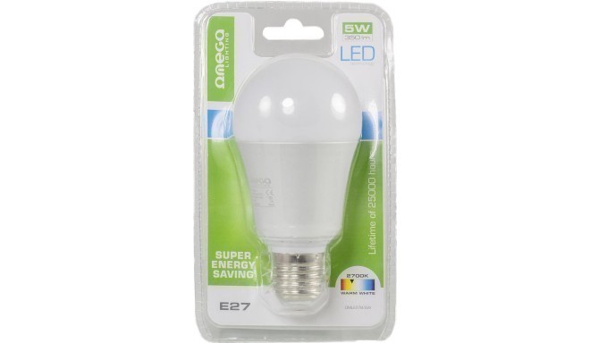 Omega LED lamp E27 5W 2700K (41572)