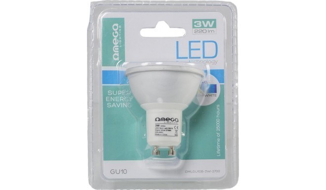 Omega LED spuldze GU10 3W 2700K (41574)