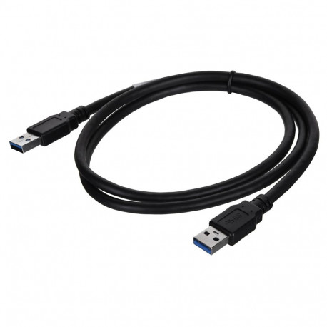 Cable;crossover,USB 3.0;USB A plug,both sides;0.5m;black