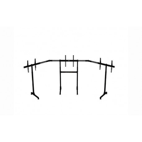 Free standing triple monitor stand