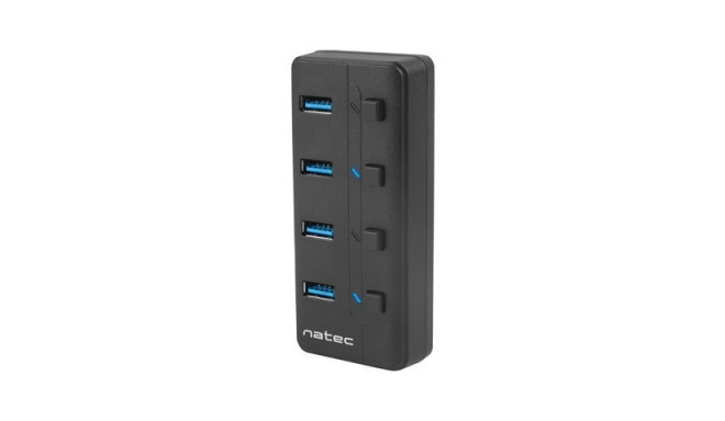 Mantis 4-Port USB Hub (2 x USB 3.0) with Individual Switches and Power Supply