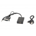 VGA (Male) + Audio to HDMI (Female) Adapter